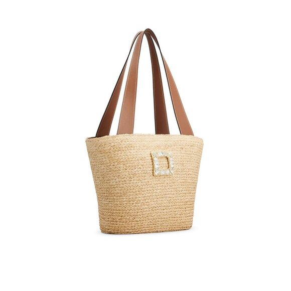 Roger Vivier Women Small Raffia Shopping Bag - Picture 2 of 6